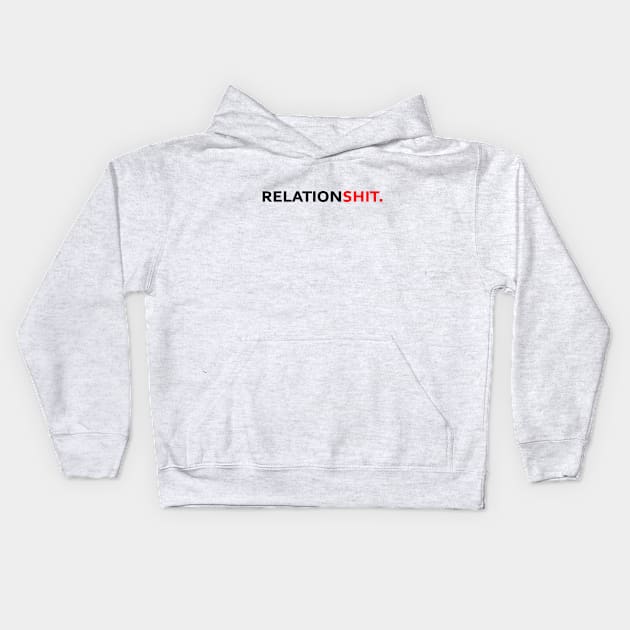 Reationship Art work Kids Hoodie by SloganStore